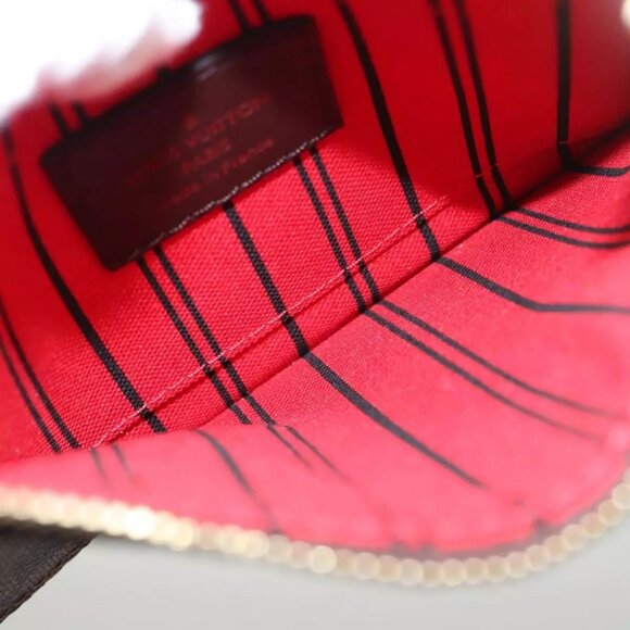 LOUIS VUITTON Damier Ebene Neverfull PM Pouch Pouch LV Auth - Picture 14 of 16